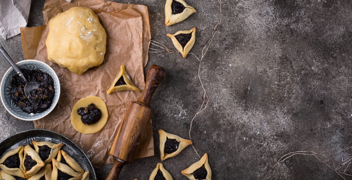 Traditional,Jewish,Purim,Cookies,Hamantaschen